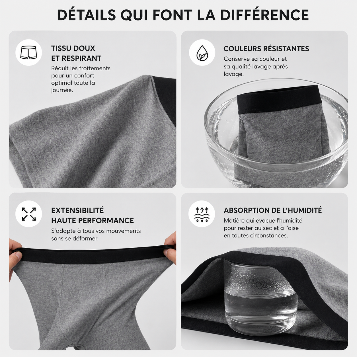 Boxer en  coton tricoté Premium